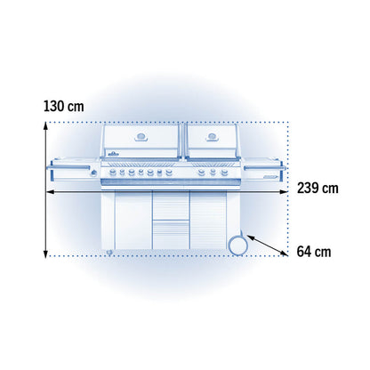 Napoleon Prestige PRO 825 Gas BBQ RSBI PRO825RSBIPSS-3-GB - Free Rotisserie