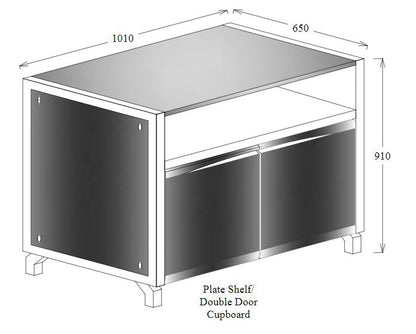 Oliveti Plate Shelf Double or Single Door