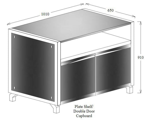 Oliveti Plate Shelf Double or Single Door